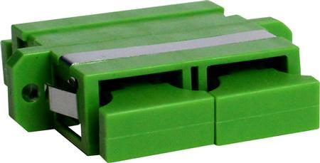 SOLAR PLUS Adapter SC/APC duplex, singlemode,  farve: grøn (SSCAUZR02D)