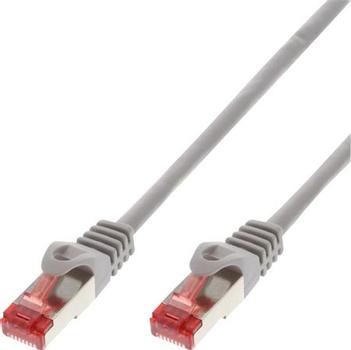 SOLAR PLUS Patchkabel kat 5e F/UTP, længde: 0,2 m, farve: grå med LSZH kappe (K8111GR.0,2)