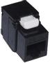 SOLAR PLUS Konnektor kat 5e UTP keystone, tool-less, farve: sort