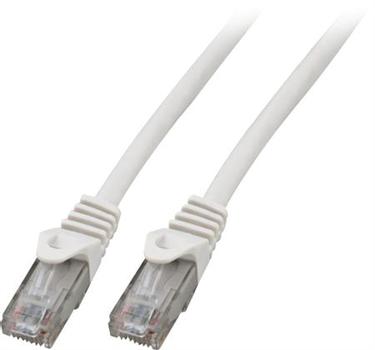 SOLAR PLUS Patchkabel kat 5e U/UTP, længde: 1,0 m, farve: hvid med LSZH kappe (K8110WS.1)