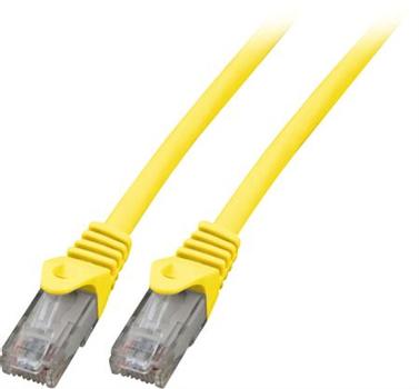 EFB ELEKTRONIK RJ45 Patchkabel U/UTP Cat.5e LSZH, gelb, 1m, AWG24/7 (K8110GE.1)