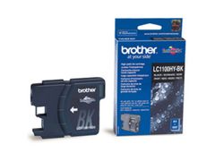 BROTHER LC-1100 ink cartridge black high capacity 19ml 900 pages 1-pack (LC1100HYBK)
