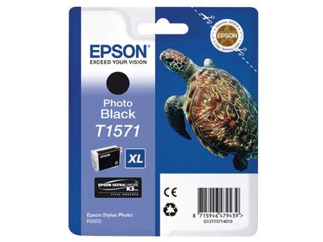 Epson T1571 - fotosort - original - blekkpatron (C13T15714010)