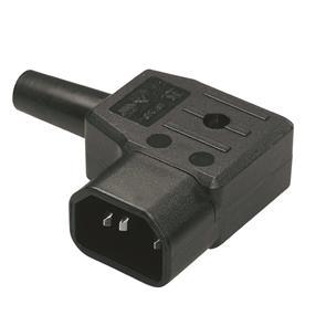 KAISER C14 Plug. 70µ. 10 A. Black -  (747-SW)