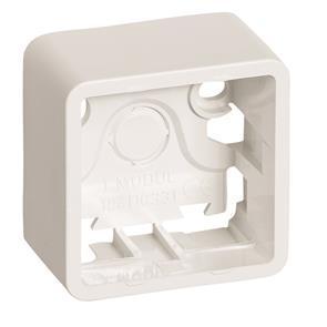 LAURITZ  KNUDSEN Underlag, serie 50 - 503 D 6610 - hvid - afbryder - 50x50 (503D6610)