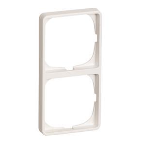 LAURITZ  KNUDSEN Rammer, serie 50 - 500 D 6820 - hvid - 2 x afbryder - 50x100 (500D6820)