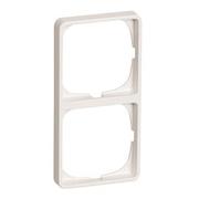 LAURITZ  KNUDSEN Rammer, serie 50 - 500 D 6820 - hvid - 2 x afbryder - 50x100