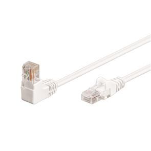 GOOBAY Patch kabel, UTP CAT5E, HVID, 3 m 90 vinklet (94165)