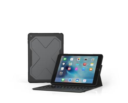 ZAGG / INVISIBLESHIELD ZAGG Rugged Messenger-Apple iPad Pro 10.5-Black Case-7 Color Backlit-Black-KB-Nordic (ID9RMK-BBN)