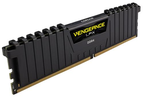 CORSAIR 32GB RAMKit 4x8GB DDR4 32000MHz 4x288Dimm unbuffered 16-18-18-36 Vengeance LPX Black Heat Spreader 1,35V (CMK32GX4M4Z3200C16)