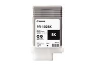 Canon PFI-102 BK - 130 ml - fargestoffbasert svart - original - blekkbeholder - for imagePROGRAF iPF510, iPF610, iPF650, iPF655, iPF750, iPF755, iPF760, iPF765, LP17, LP24