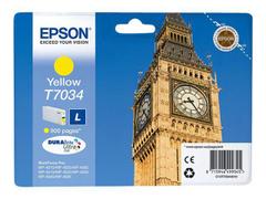 EPSON 1LB T7034 ink cartridge yellow standard capacity 9.6ml 800 pages 1-pack blister without alarm