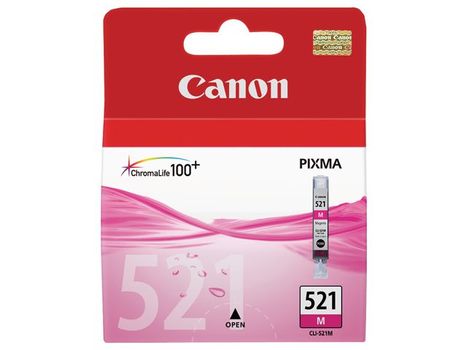 CANON n CLI-521 M - 2935B001 - 1 x Magenta - Ink tank - For PIXMA iP3600, iP4700, MP540, MP550, MP560, MP620, MP630, MP640, MP980, MP990, MX860, MX870 (2935B001)