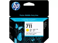 HP 711 - 3-pack - 29 ml - fargestoffbasert gul - original - DesignJet - blekkpatron - for DesignJet T120, T120 ePrinter, T125, T130, T520, T520 ePrinter, T525, T530