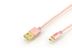 EDNET USB 2.0 HighSpeed reversible Connection Cable USB A M /microUSB B M 1m pink