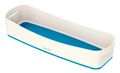 LEITZ MyBox æske Long u/låg 307 x 55 x 105 mm, hvid/blå