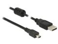 DELOCK Cable USB 2.0 Type-A male > USB 2.0 Mini-B male 1.5 m black