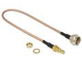 DELOCK Antenna cable F plug > SMB jack Bulkhead RG-316 25 cm