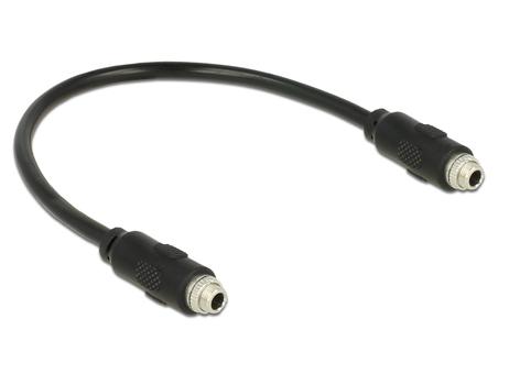 DELOCK Cable Stereo Jack 3.5 mm female panel-mount,  25 cm. (85115)