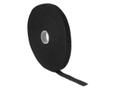 DELOCK Hook-and-loop tape on roll L 10 m x W 13 mm black