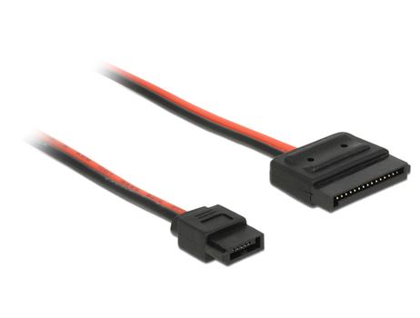 DELOCK Cable Power SATA 15 pin receptacle > Power Slim SATA 6 pin receptacle (5 V) 24 cm (84857)