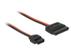 DELOCK Cable Power SATA 15 pin receptacle > Power Slim SATA 6 pin receptacle (5 V) 24 cm
