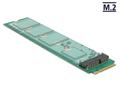 DELOCK Adapter M.2 Key M male > M.2 Key E slot