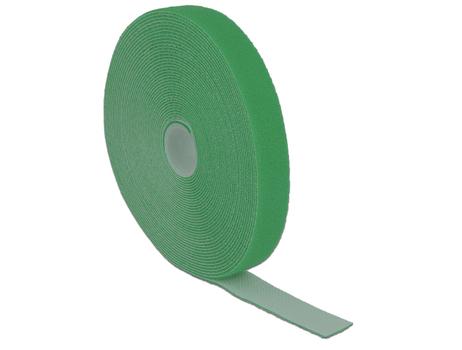 DELOCK Hook-and-loop fasteners L 10 m x W 20 mm roll green (18732)