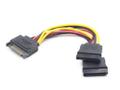 GEMBIRD cable power SATA 15 pin -> 2x SATA HDD - straight
