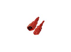 LinkIT LinkIT strøm C13/C14, rød  3,0 meter PVC, 3 x 1,00 mm² H05VV-F