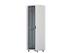 LinkIT Gulvskap 12U, 716x600x 600mm (HxBxD) Hvit, Glassdør foran, perforert bak