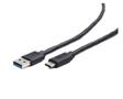 GEMBIRD USB 3.0 cable to type-C (AM/CM), 1.8m, black