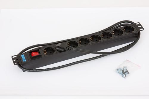 TRITON 19" Steckdosenleiste,  8-Fach,  (RAB-PD-X04-A1)