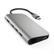 SATECHI MultiPort 4K Docking (stellargrå) USB-C Power Pass-through, 1xHDMI, 3xUSB-A, 1xUSB-C, Ethernet, SD, microSD