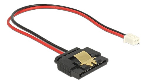 DELOCK Strömkabel 2 stifts hona till SATA 15 stifts mottagare (5 V) (85336)