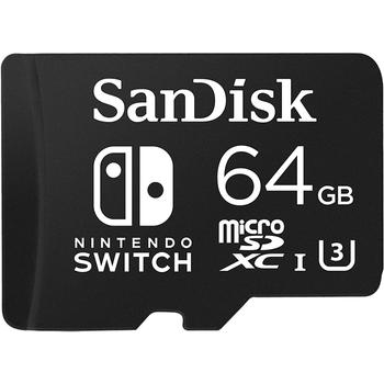 SANDISK Minneskort MicroSDXC för Nintendo Switch 64GB UHS-I, 100/60 (SDSQXAT-064G-GN6ZA)