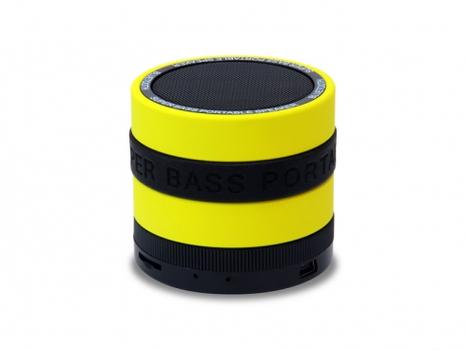 CONCEPTRONIC Wireless Bluetooth Super Bass Speaker black/ yellow (120833007)