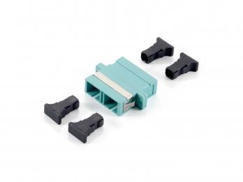 EQUIP Sc Fiber Optic Coupler, Om3 (156143)