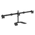 TRIPLE MONITOR DESKTOP STAND STEEL - FOR UP TO 27IN MONITORS CBNT