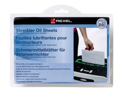 REXEL SHRD OIL SHEETS PACK(20)