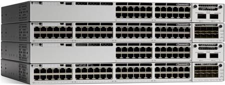 CISCO Ethernet switch 24 x Multigigabit porte + slot til netværksmodul,  UPOE maks. 560W, PSU 1100W, excl. Netwoork Advantage licens (C9300-24UX-A)