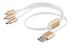 EPZI Multi charger USB C+Lighting+USB A 50cm White