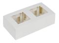 AUDAC WB45D/B, Veggboks dobbel Hvit Surface Mount Box double - 45 x 45 mm