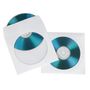 HAMA CD/DVD-lomme HAMA papir hvid 100/PK