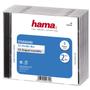 HAMA 1x5 Standard CD Double Jewel Case transp/ black    44745