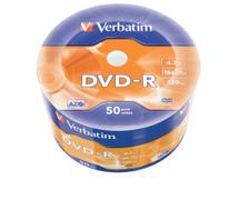 VERBATIM DVD-R 4.7GB/120Min/16x Eco-Pack (50 Disc)