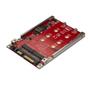 STARTECH Dual-Slot M.2 Drive to SATA Adapter for 76cm Drive Bay - RAID (S322M225R)