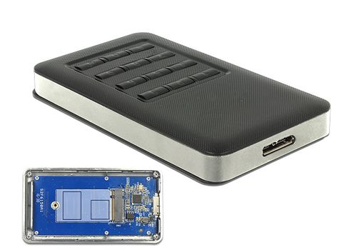 DELOCK External Enclosure M.2 Key B 42 mm SSD > USB 3.0 Type Micro-B female w (42594)