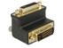 DELOCK Adapter DVI 24+1 male > DVI 24+5 female port 90° angled