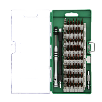 DELTACO Älypuhelimen korjaussarja,  58 osaa, tarkkuusruuvimeisseli,  vihreä (KS-8061)